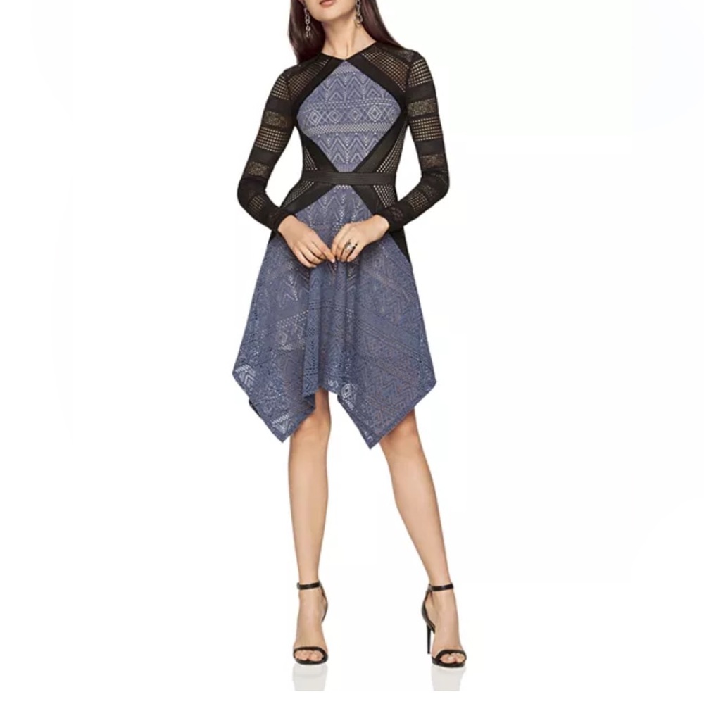 Elegant Black and Blue Women's Dress
